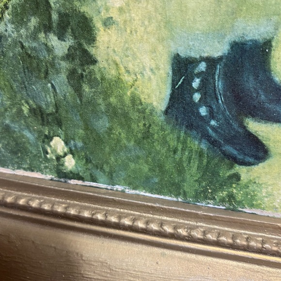 Vintage A Girl with a Watering Can Reproduction Framed Art by Renoir - Picture 4 of 9